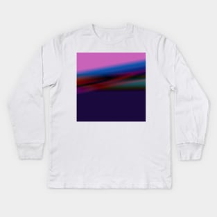 blue pink purple texture abstract art Kids Long Sleeve T-Shirt